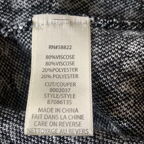 Nwt Houndstooth Max studio stretch flare knit skirt size small y2k office siren - Picture 6 of 7